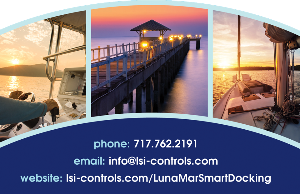 phone: 717.762.2191, email: info@lsicontrols.com  website: lsi-controls.com/LunaMarSmartDocking